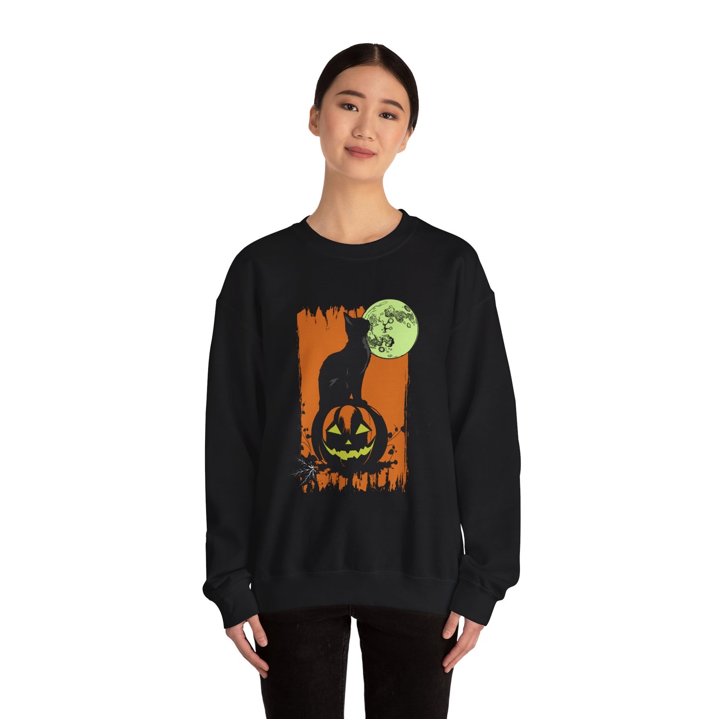 Moon Cat Crewneck Sweatshirt