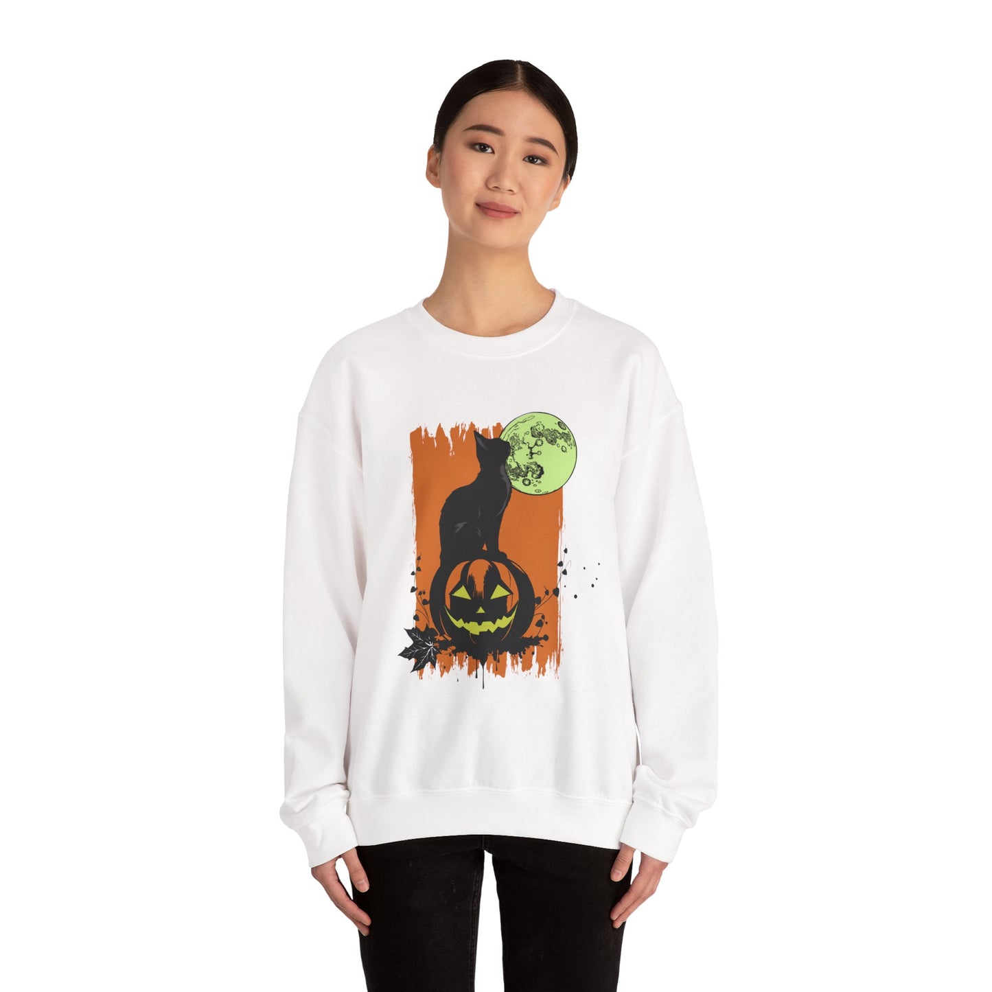 Moon Cat Crewneck Sweatshirt