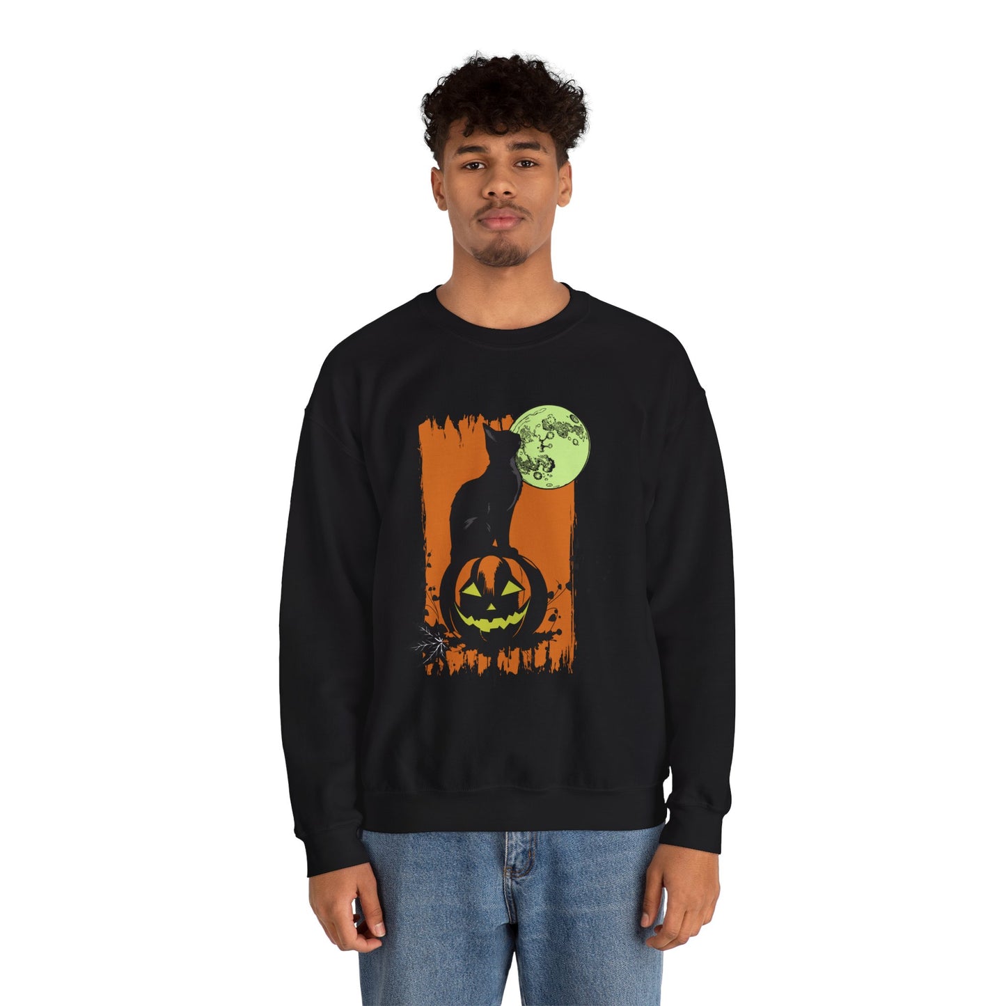 Moon Cat Crewneck Sweatshirt