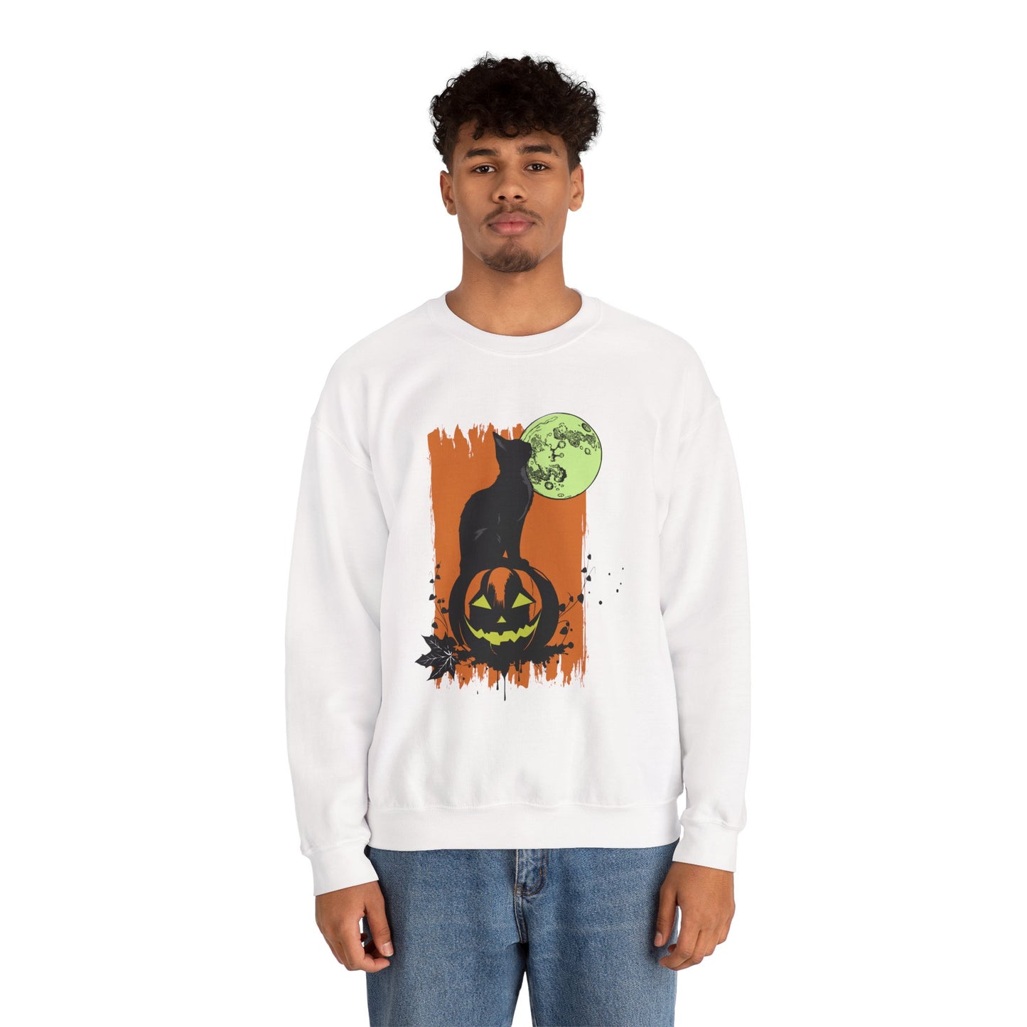 Moon Cat Crewneck Sweatshirt